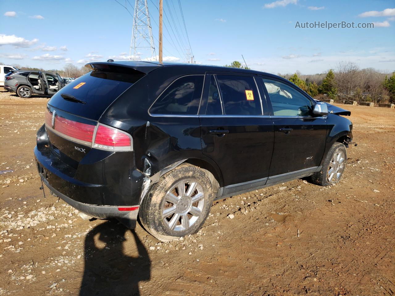 2007 Lincoln Mkx  Черный vin: 2LMDU68C87BJ03585