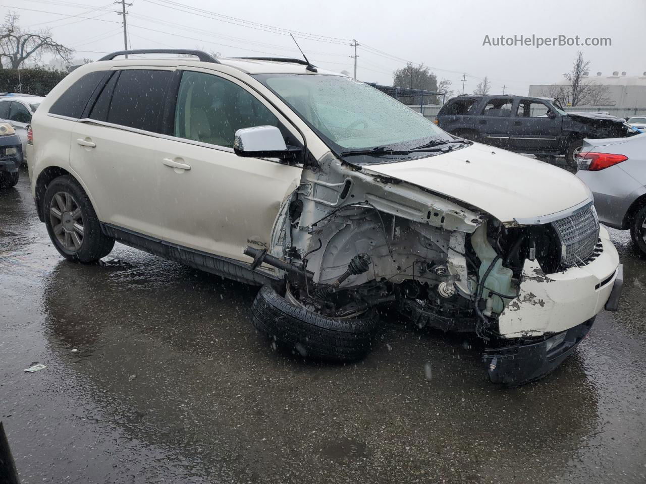 2007 Lincoln Mkx  White vin: 2LMDU68C97BJ11081