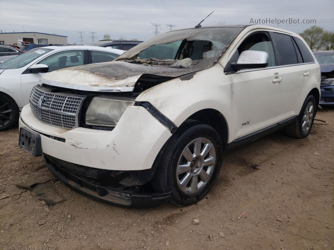 2007 Lincoln Mkx  White vin: 2LMDU68C97BJ33307