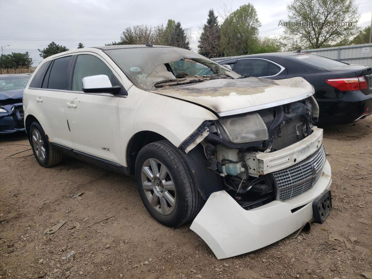 2007 Lincoln Mkx  White vin: 2LMDU68C97BJ33307