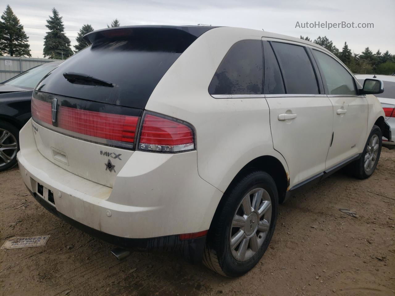 2007 Lincoln Mkx  White vin: 2LMDU68C97BJ33307