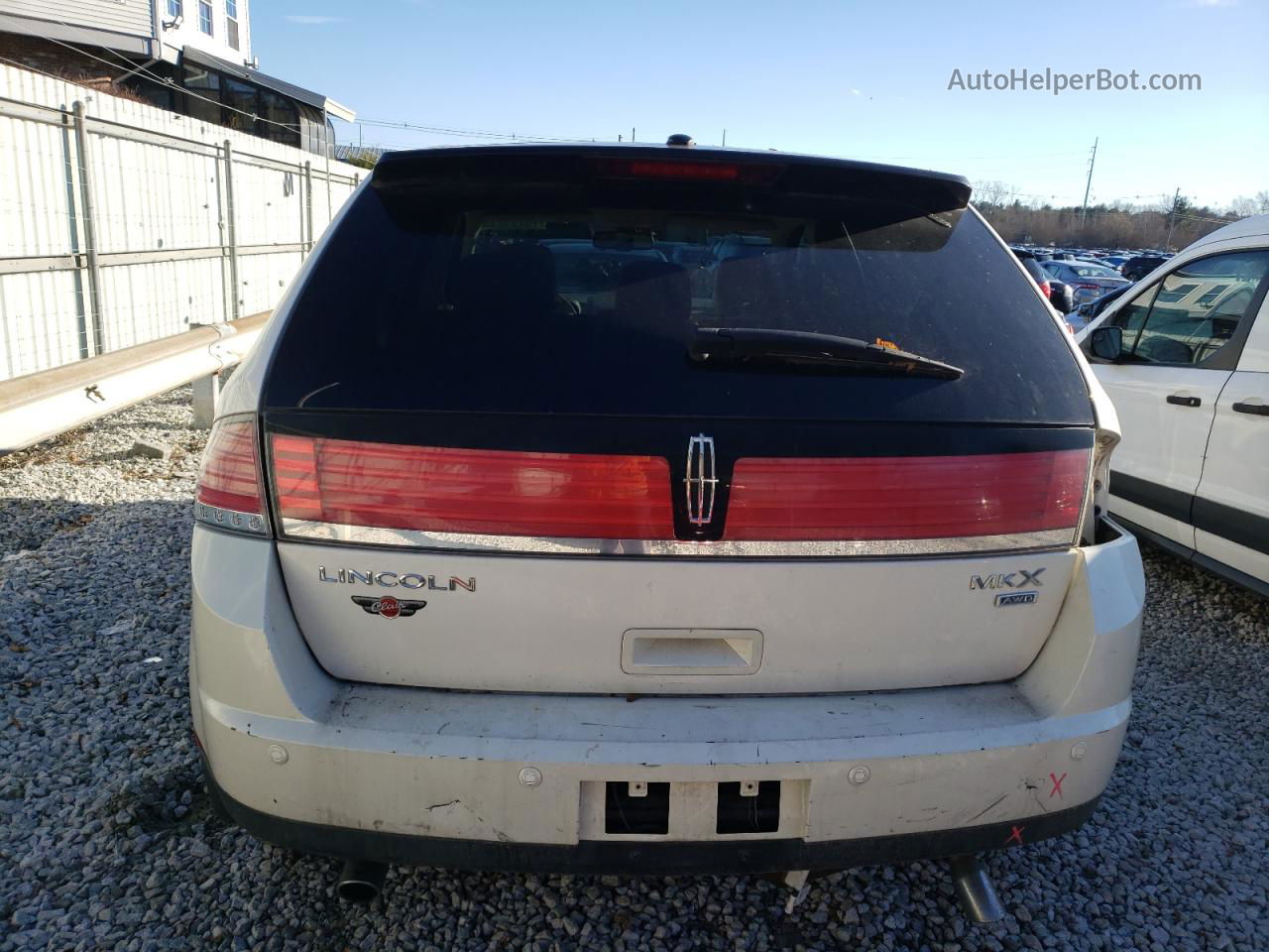 2007 Lincoln Mkx  White vin: 2LMDU88C27BJ06686