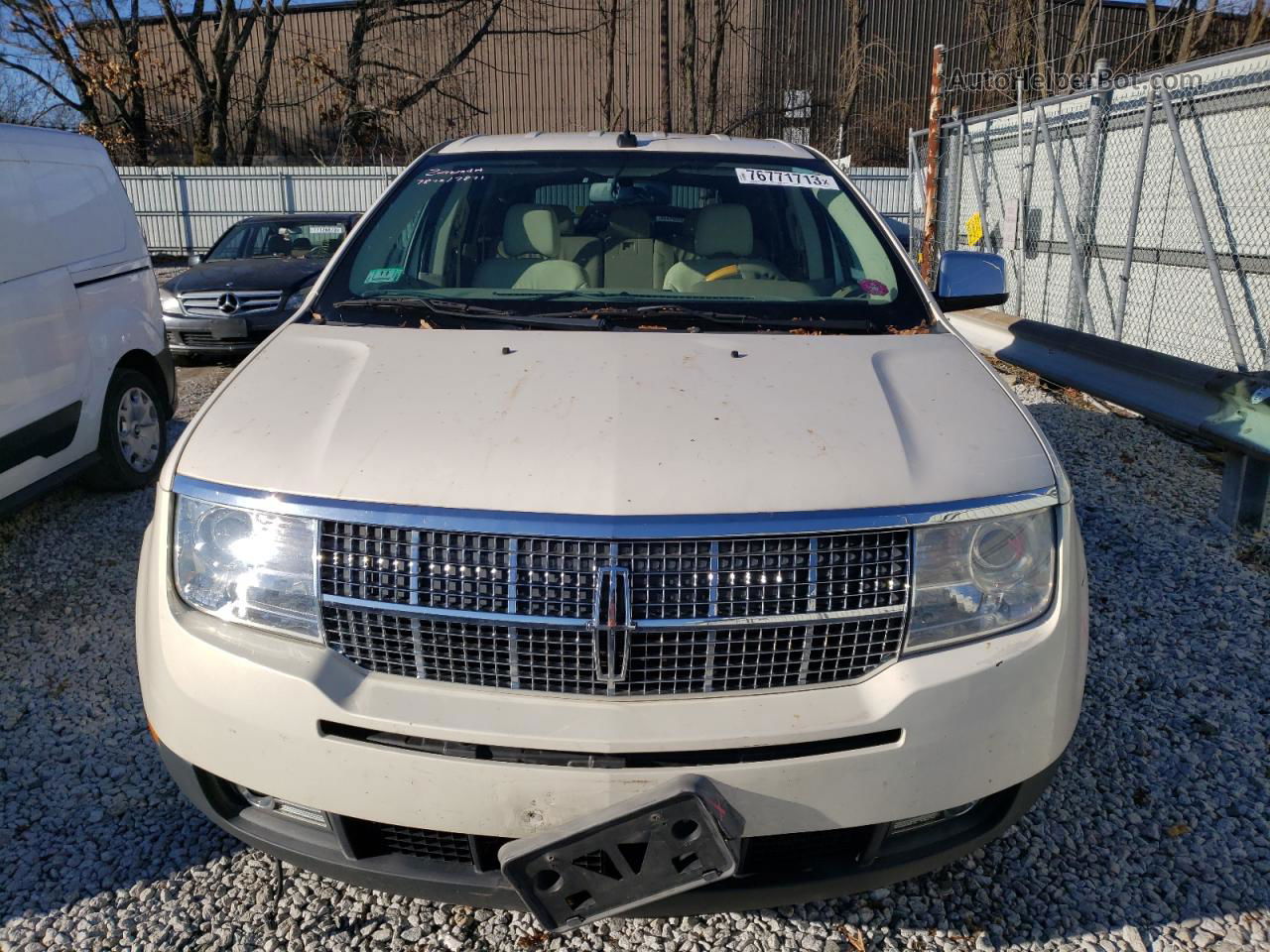 2007 Lincoln Mkx  White vin: 2LMDU88C27BJ06686