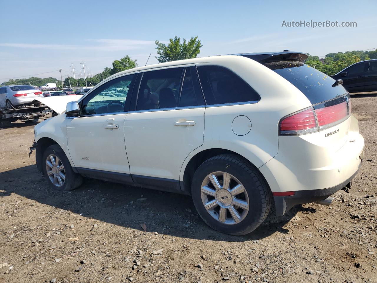 2007 Lincoln Mkx  White vin: 2LMDU88C27BJ11757