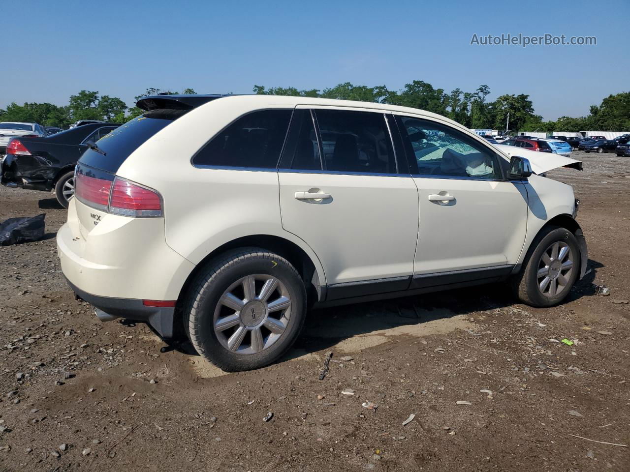 2007 Lincoln Mkx  White vin: 2LMDU88C27BJ11757