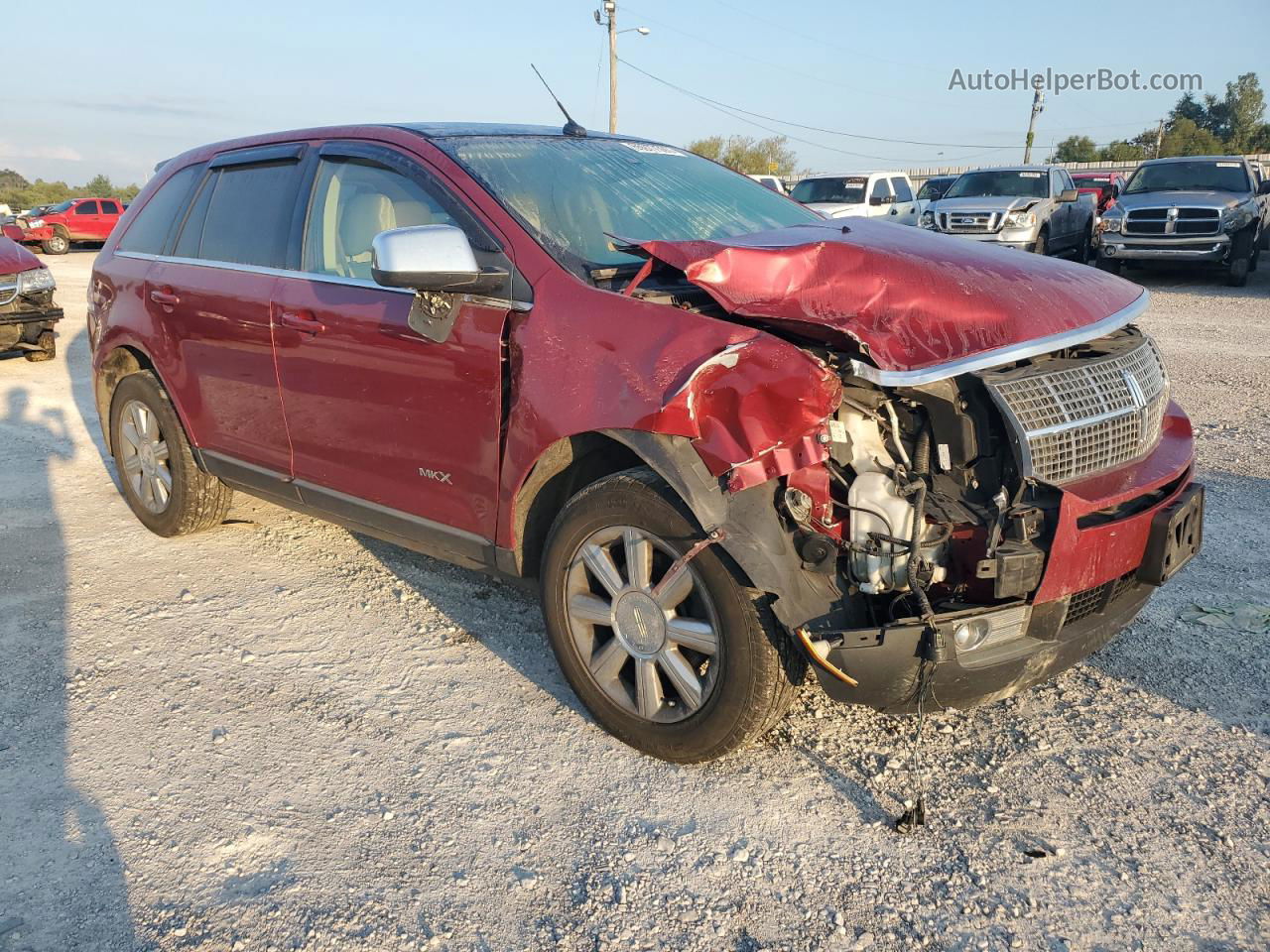 2007 Lincoln Mkx  Красный vin: 2LMDU88C37BJ21245