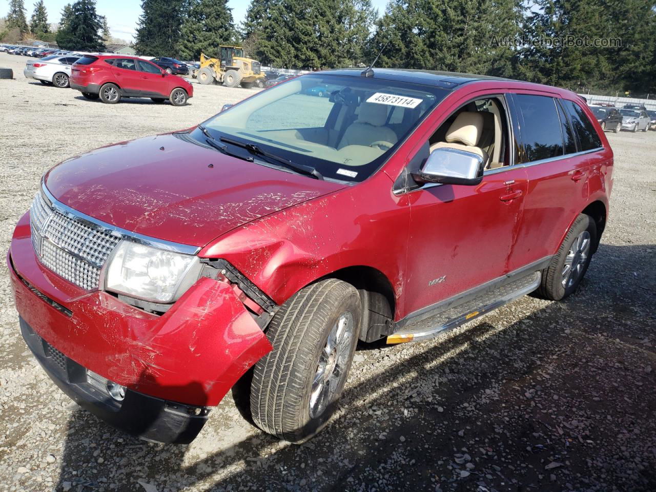 2007 Lincoln Mkx  Красный vin: 2LMDU88C37BJ29264