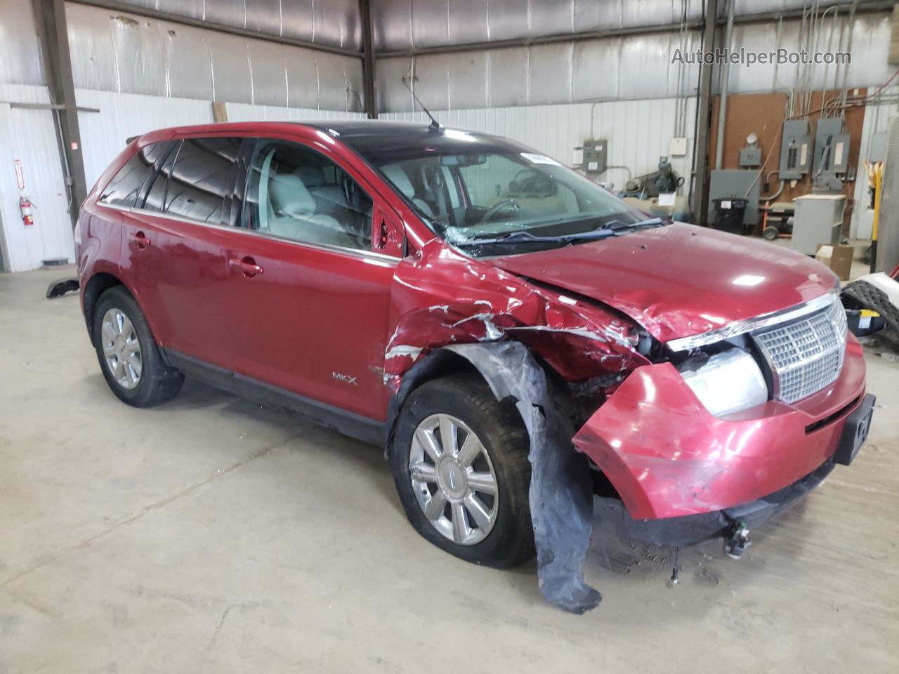 2007 Lincoln Mkx  Maroon vin: 2LMDU88C47BJ29953