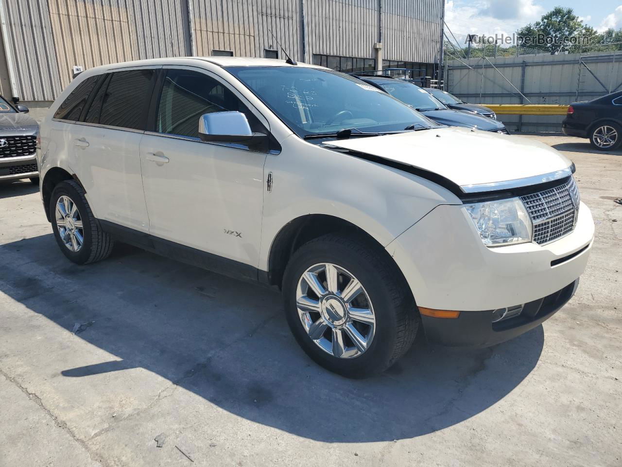 2007 Lincoln Mkx  White vin: 2LMDU88C87BJ14954