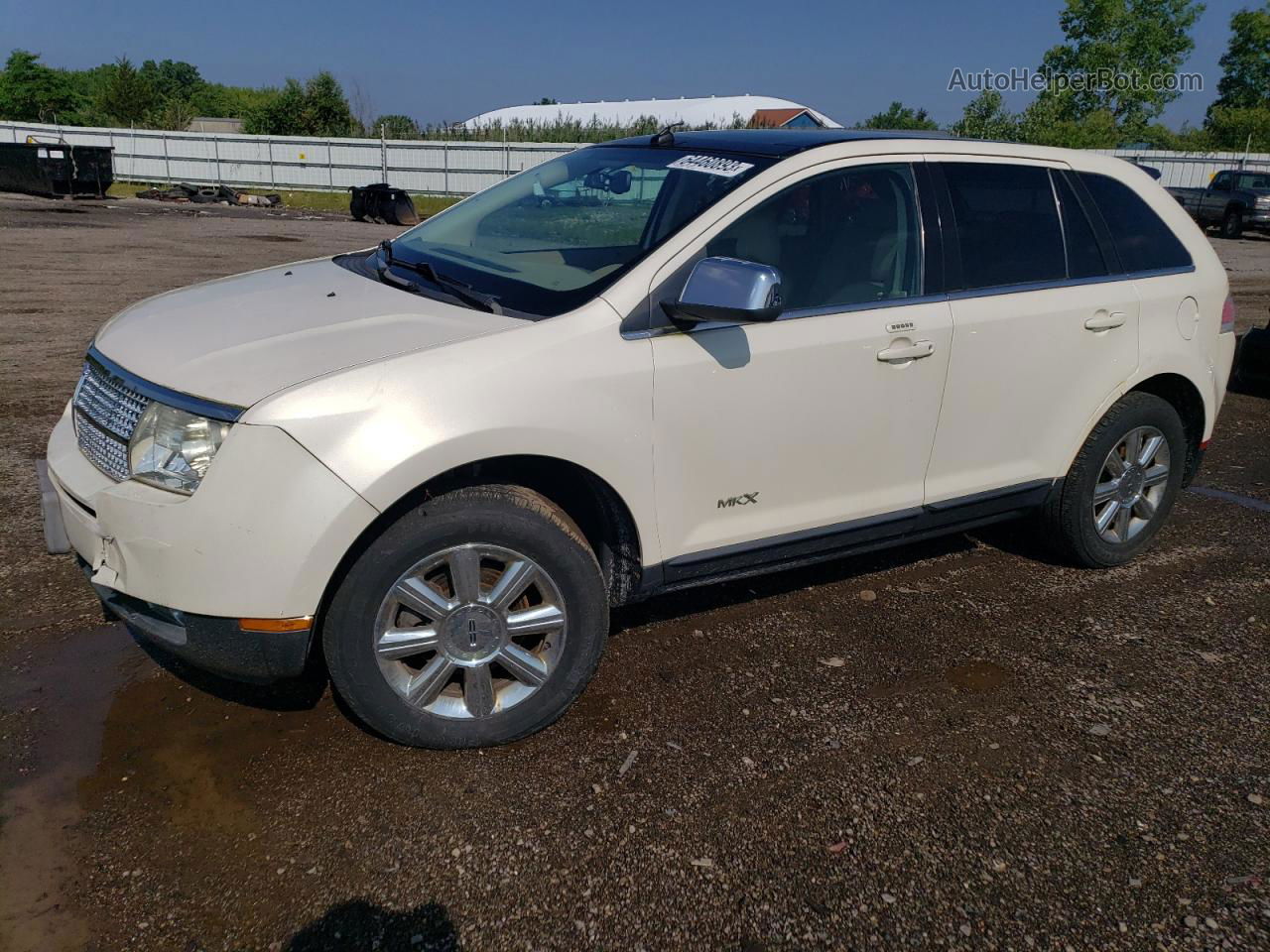 2007 Lincoln Mkx  White vin: 2LMDU88CX7BJ03857