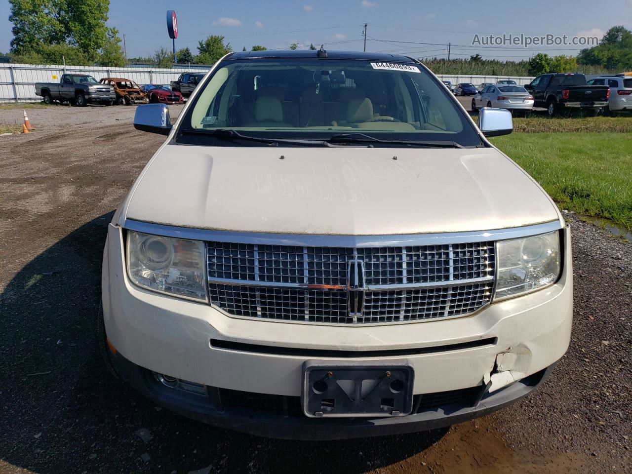 2007 Lincoln Mkx  White vin: 2LMDU88CX7BJ03857