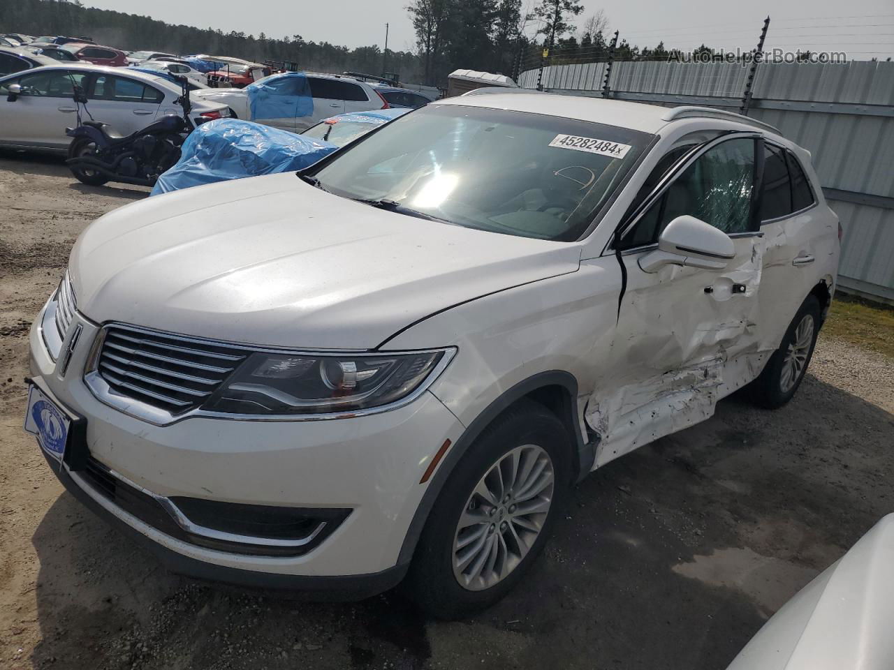 2016 Lincoln Mkx Select White vin: 2LMPJ6KP1GBL37438