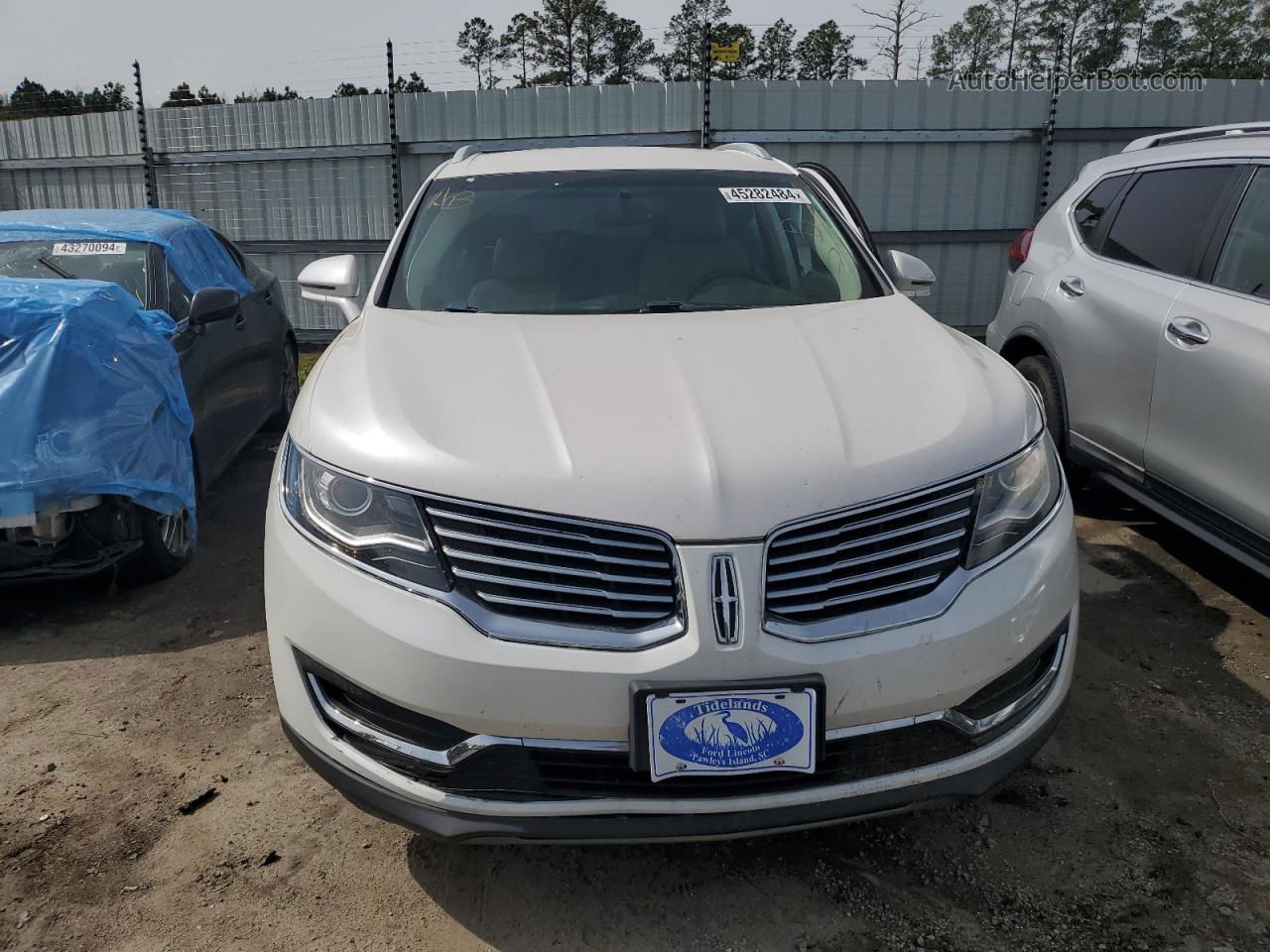 2016 Lincoln Mkx Select Белый vin: 2LMPJ6KP1GBL37438