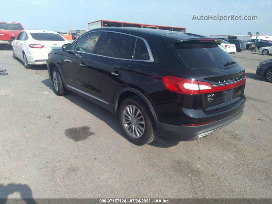 2016 Lincoln Mkx Select Черный vin: 2LMPJ6KR6GBL35735