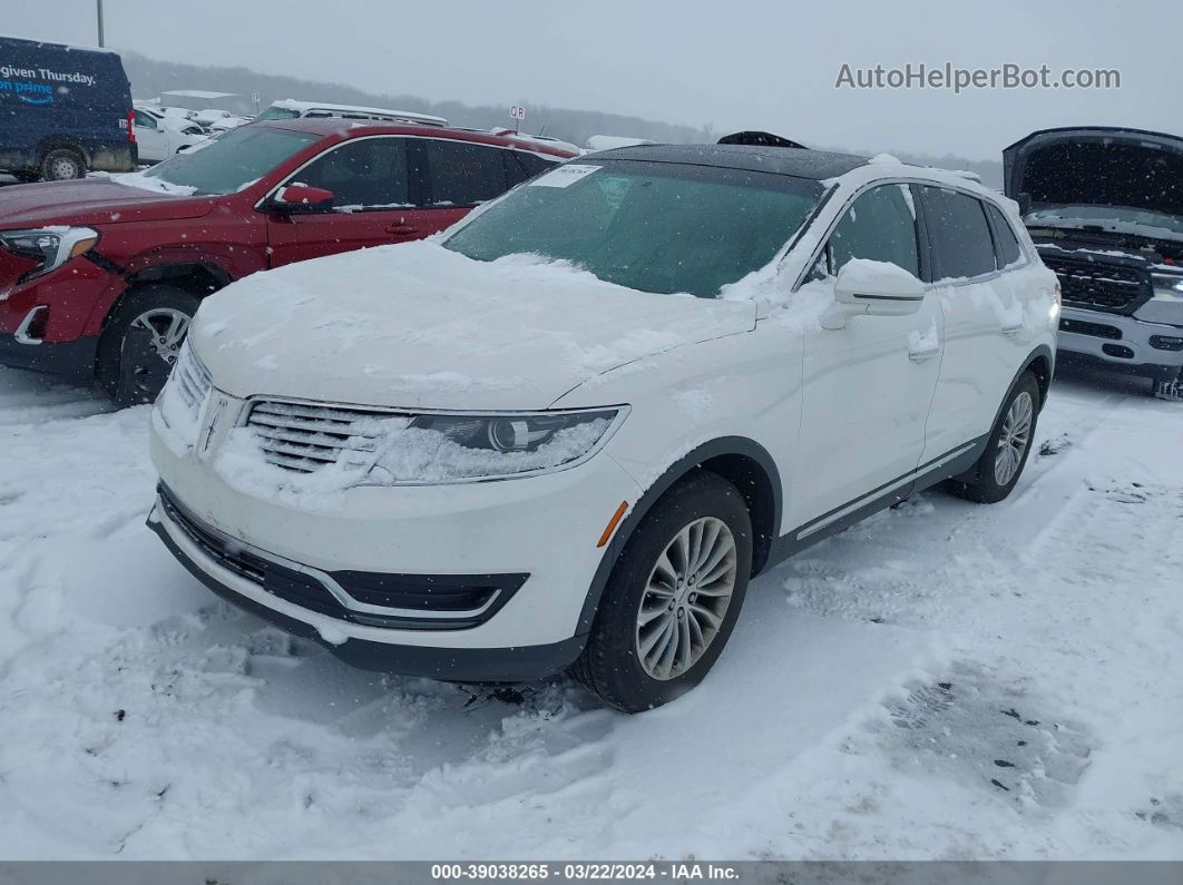 2016 Lincoln Mkx Select White vin: 2LMPJ6KRXGBL22342