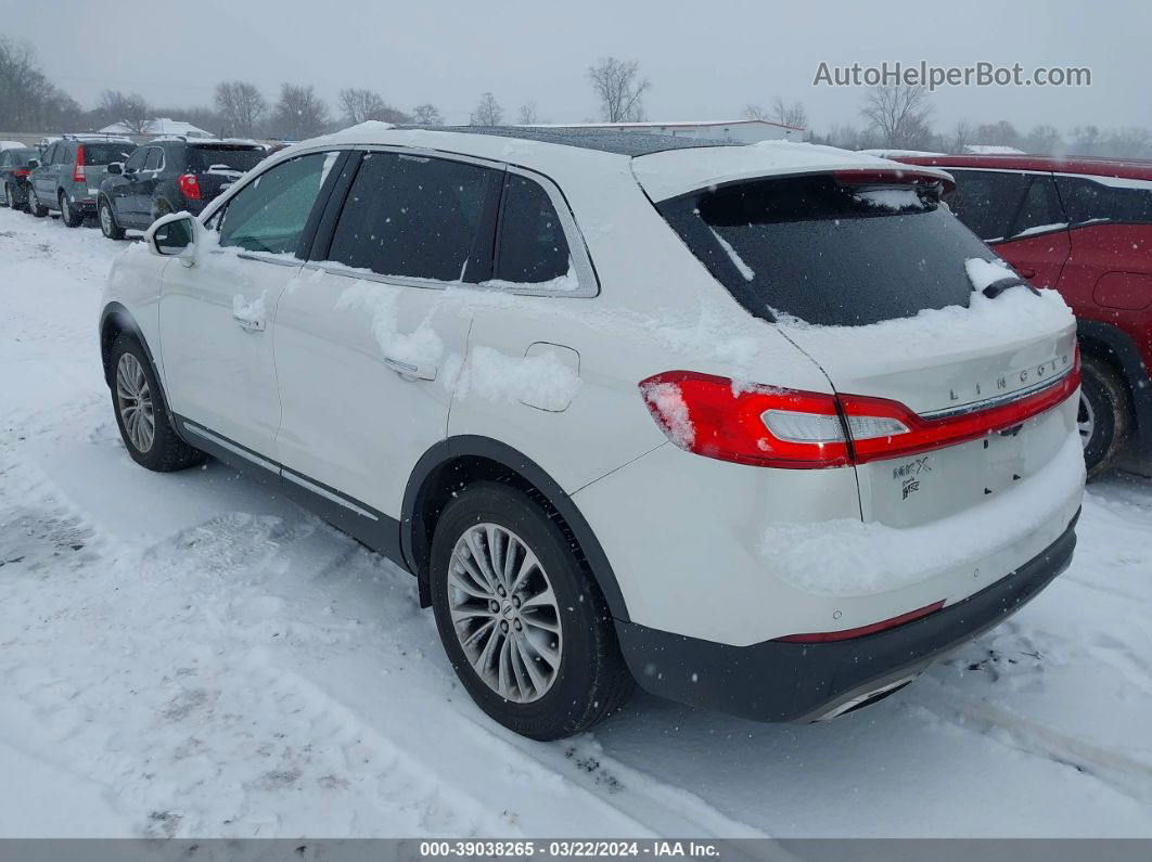 2016 Lincoln Mkx Select White vin: 2LMPJ6KRXGBL22342