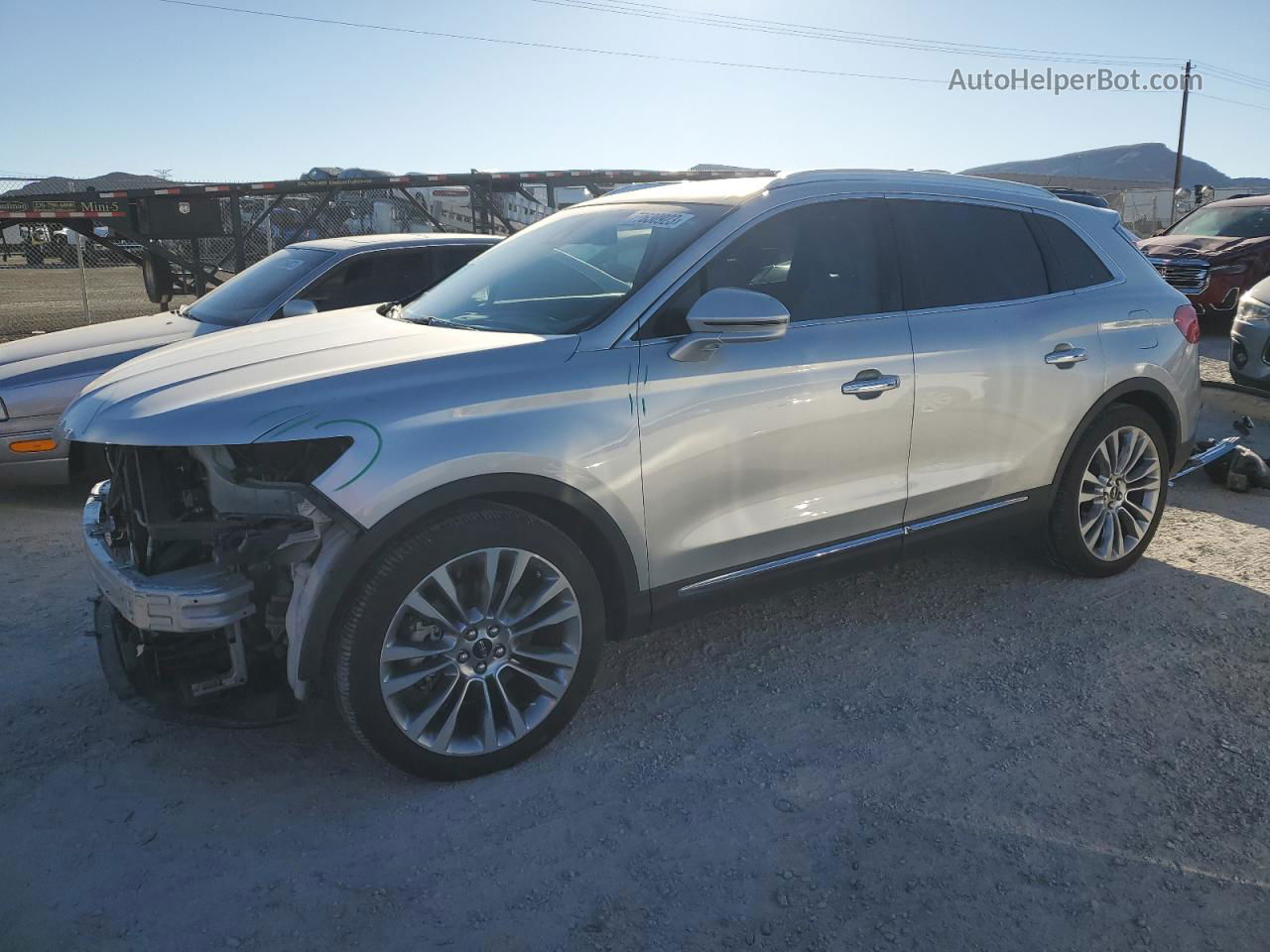 2016 Lincoln Mkx Reserve Silver vin: 2LMPJ6LP5GBL61823