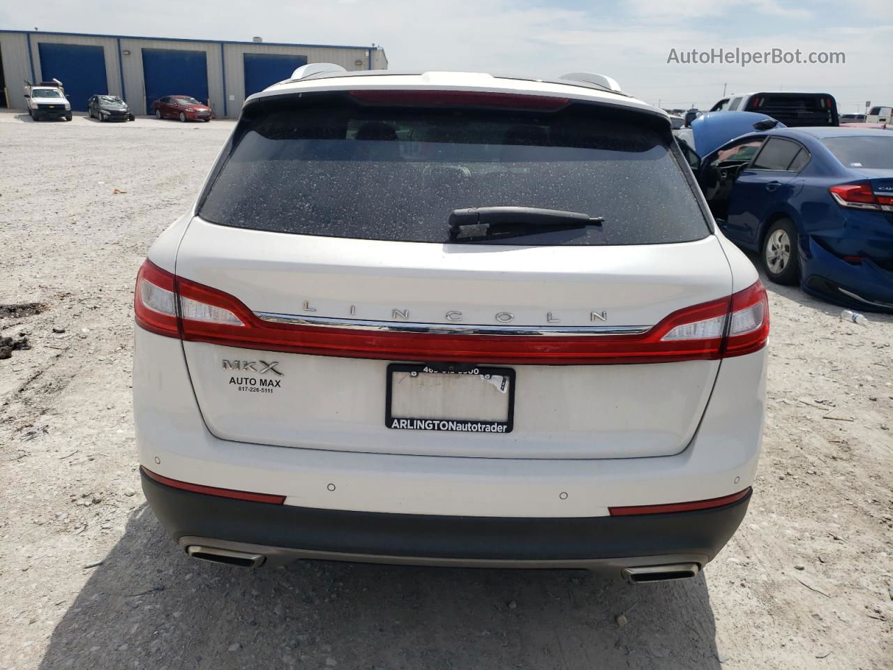 2016 Lincoln Mkx Reserve Белый vin: 2LMPJ6LR2GBL44785