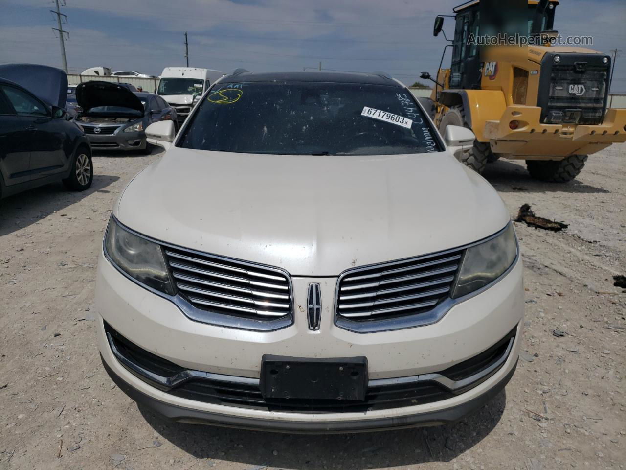 2016 Lincoln Mkx Reserve White vin: 2LMPJ6LR2GBL44785