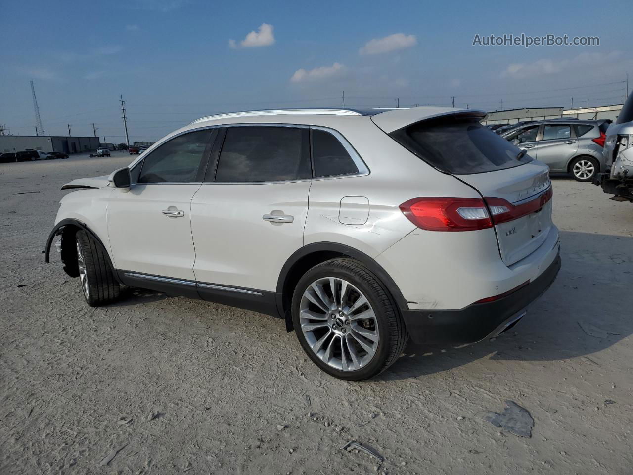 2016 Lincoln Mkx Reserve White vin: 2LMPJ6LR3GBL62180