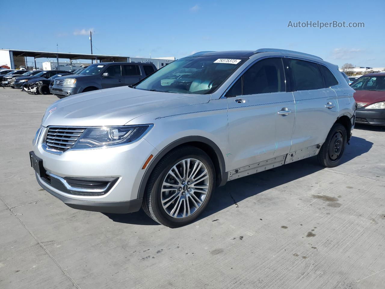 2016 Lincoln Mkx Reserve Silver vin: 2LMPJ6LR4GBL38759