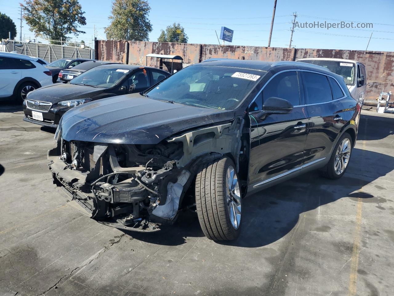 2016 Lincoln Mkx Reserve Black vin: 2LMPJ6LR7GBL63235