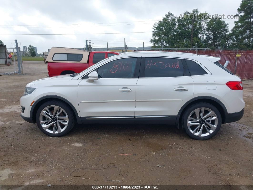 2016 Lincoln Mkx Reserve White vin: 2LMPJ6LR9GBL79422