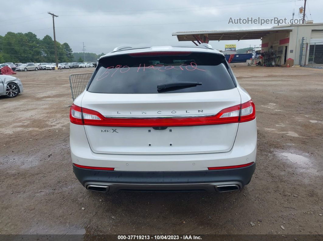 2016 Lincoln Mkx Reserve White vin: 2LMPJ6LR9GBL79422