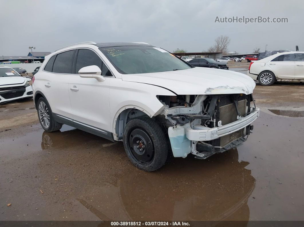 2016 Lincoln Mkx Reserve White vin: 2LMPJ6LR9GBL88802