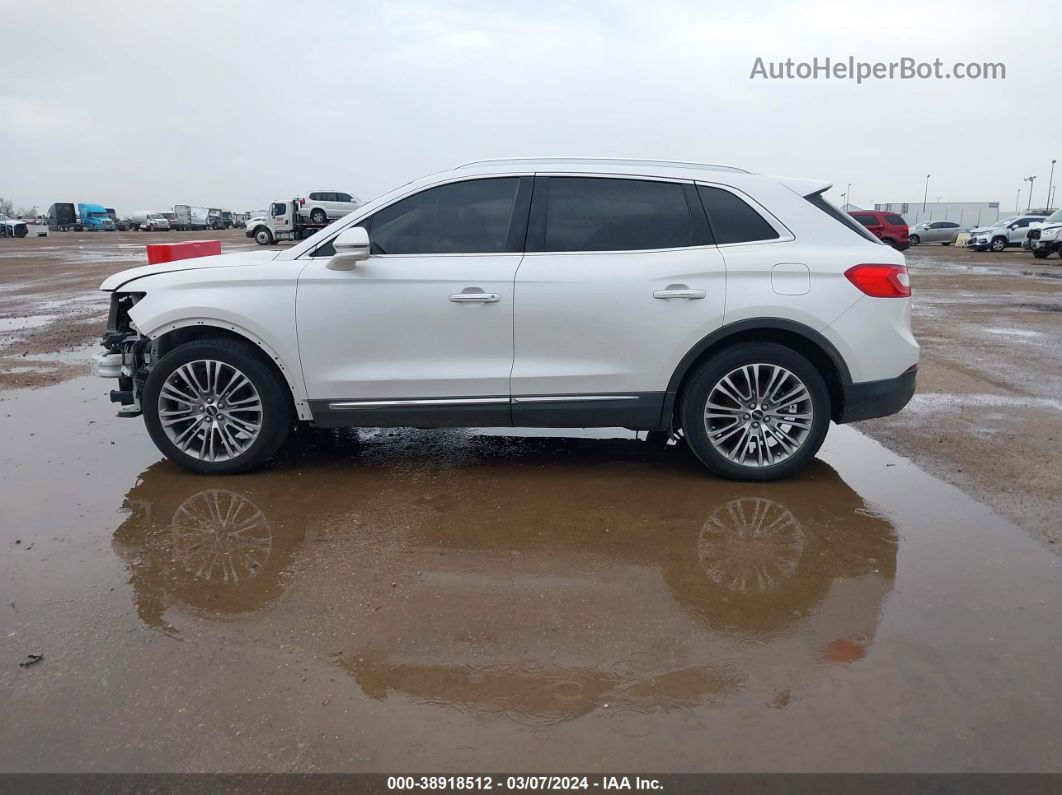 2016 Lincoln Mkx Reserve White vin: 2LMPJ6LR9GBL88802