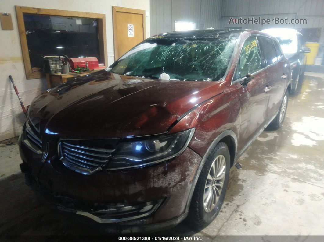 2016 Lincoln Mkx Select Burgundy vin: 2LMPJ8KP6GBL50617