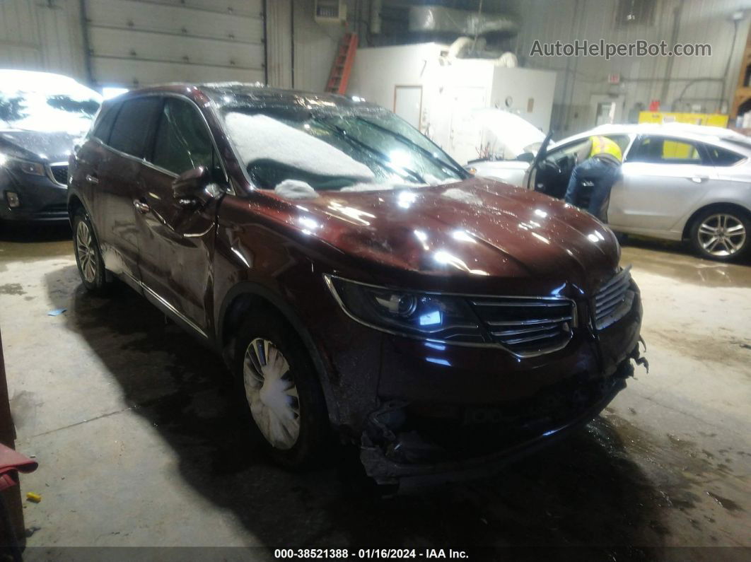 2016 Lincoln Mkx Select Burgundy vin: 2LMPJ8KP6GBL50617