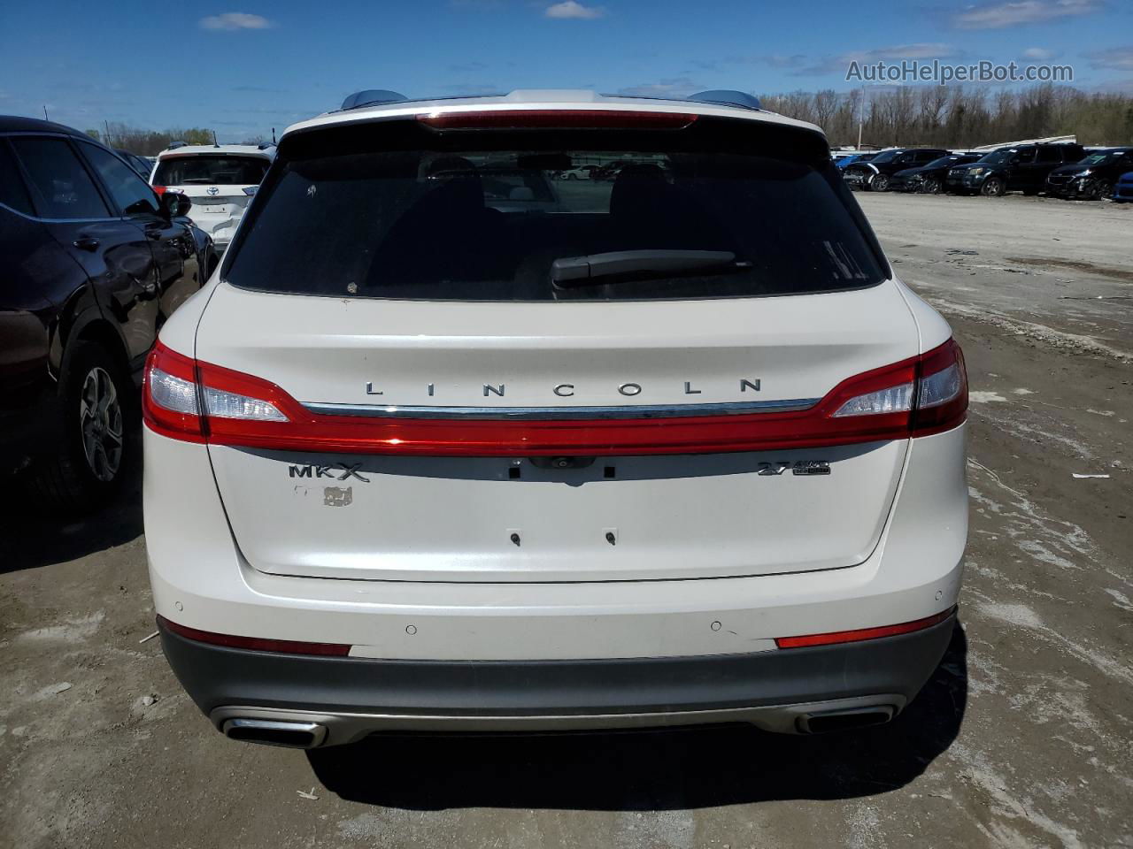 2016 Lincoln Mkx Reserve White vin: 2LMPJ8LP1GBL53911