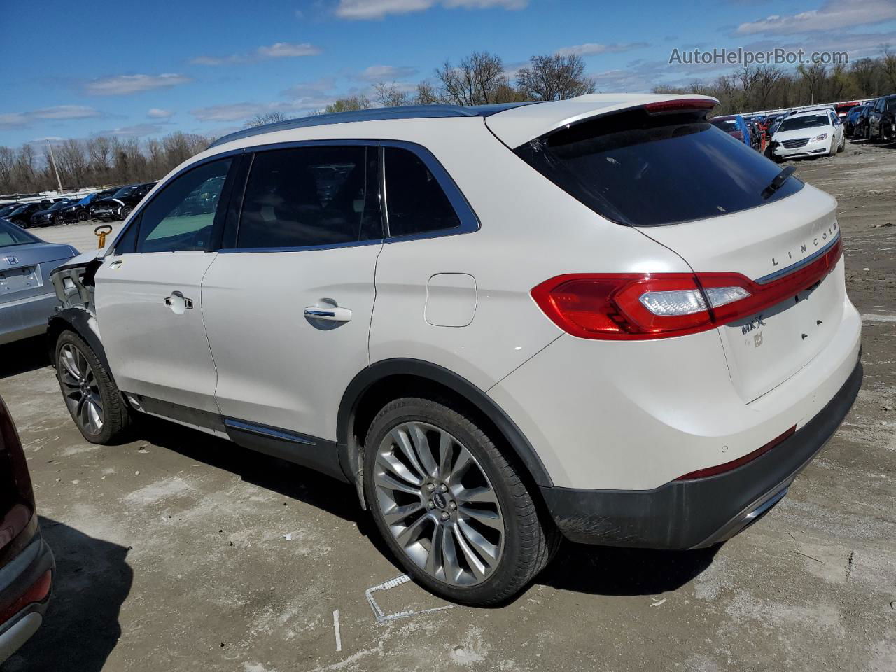 2016 Lincoln Mkx Reserve White vin: 2LMPJ8LP1GBL53911