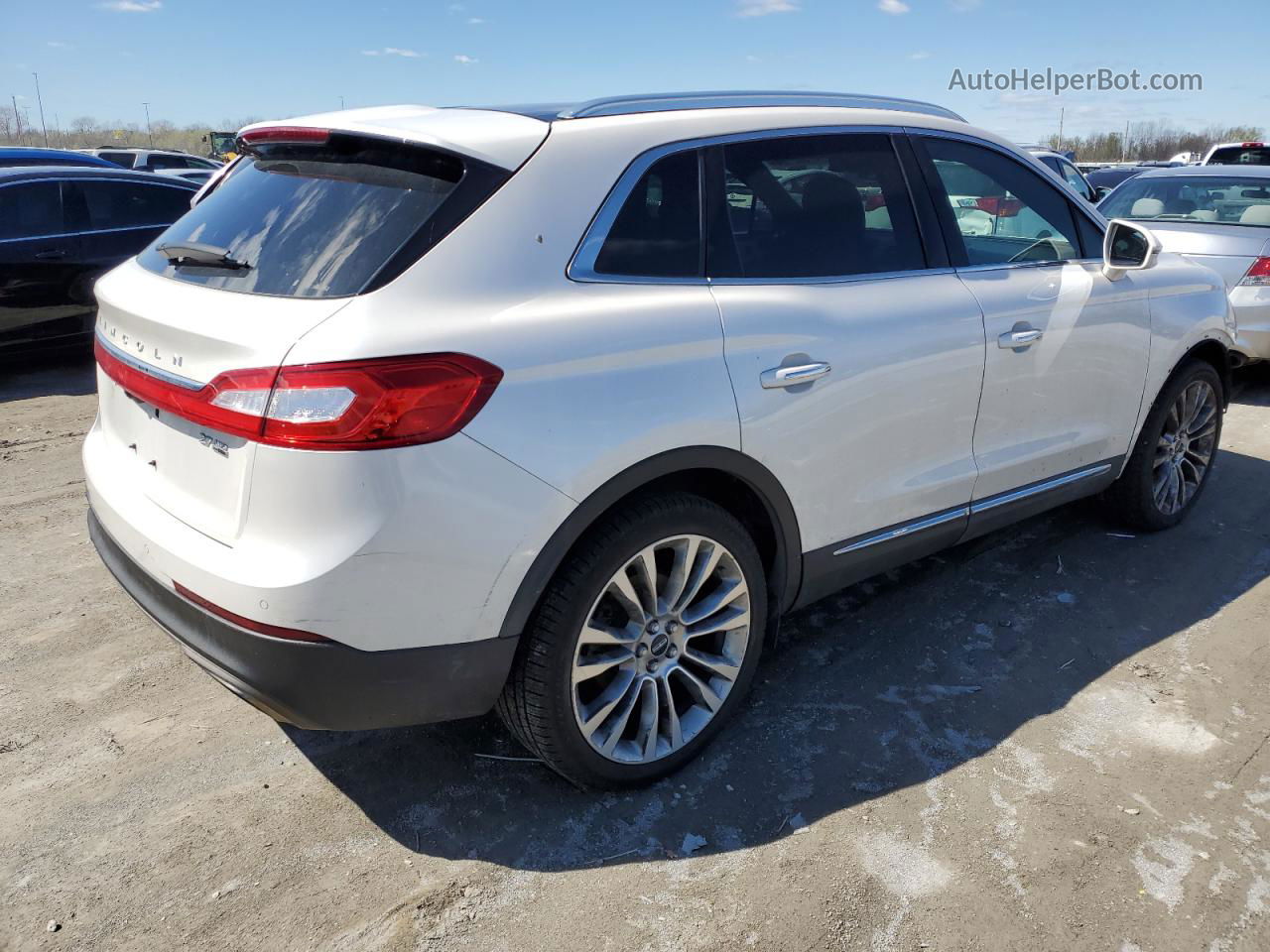 2016 Lincoln Mkx Reserve White vin: 2LMPJ8LP1GBL53911