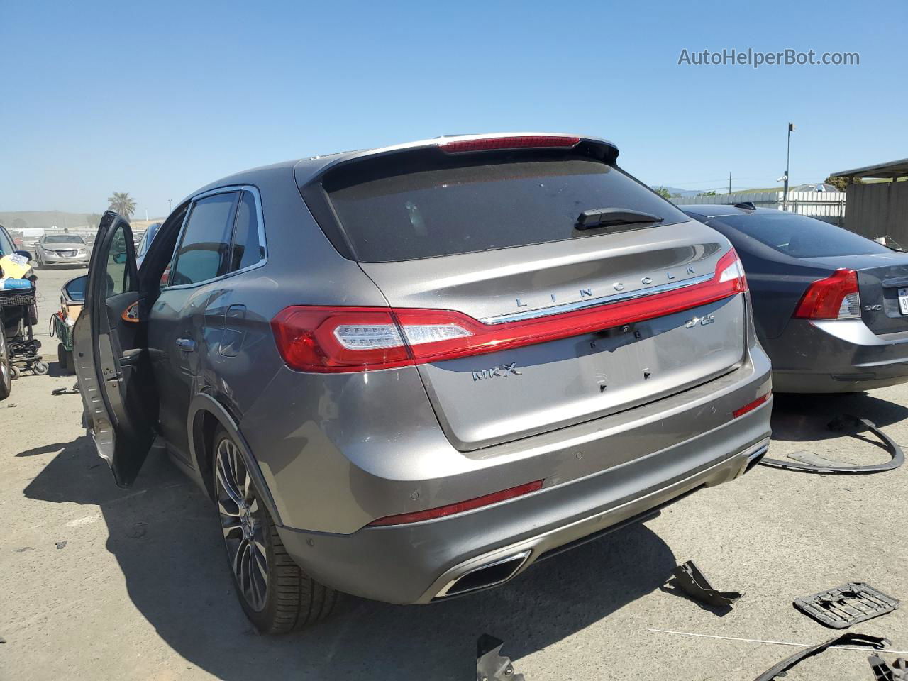 2016 Lincoln Mkx Reserve Gray vin: 2LMPJ8LP5GBL42345