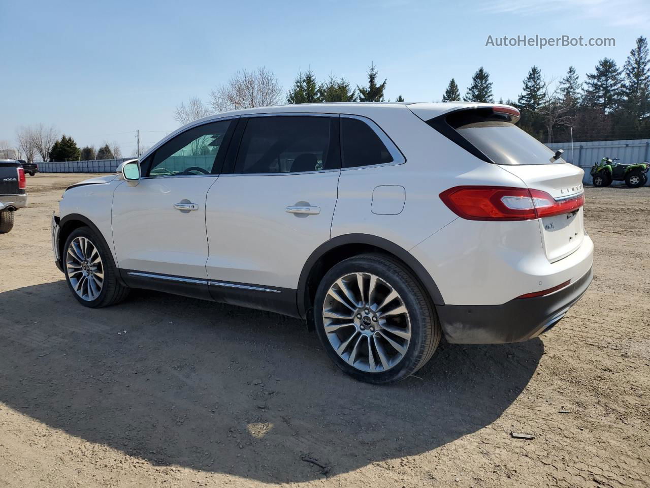 2016 Lincoln Mkx Reserve White vin: 2LMPJ8LP7GBL25773