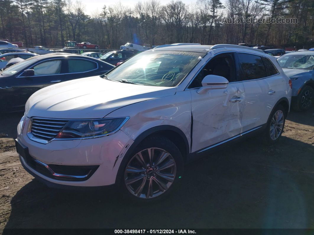 2016 Lincoln Mkx Reserve Белый vin: 2LMPJ8LP9GBL53235