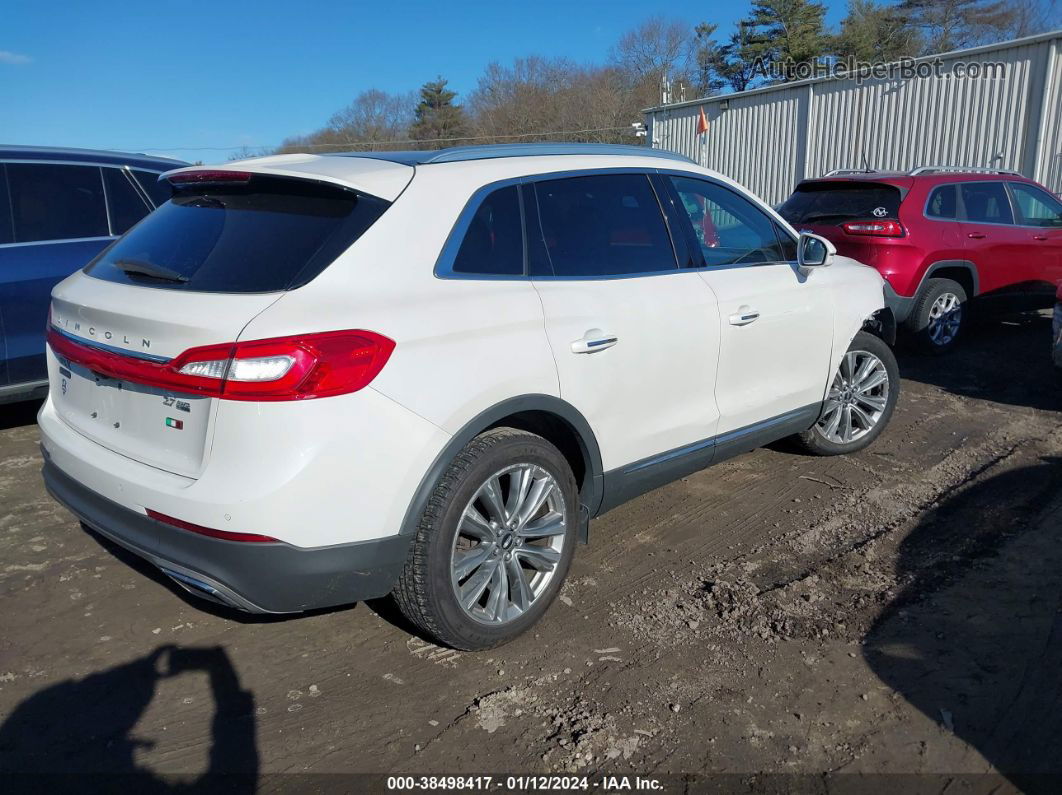 2016 Lincoln Mkx Reserve Белый vin: 2LMPJ8LP9GBL53235