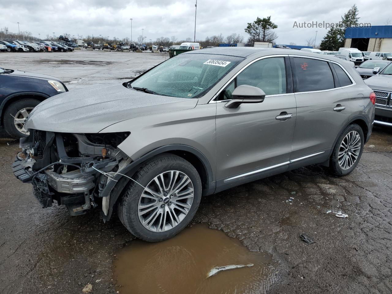 2016 Lincoln Mkx Reserve Silver vin: 2LMPJ8LR5GBL37857