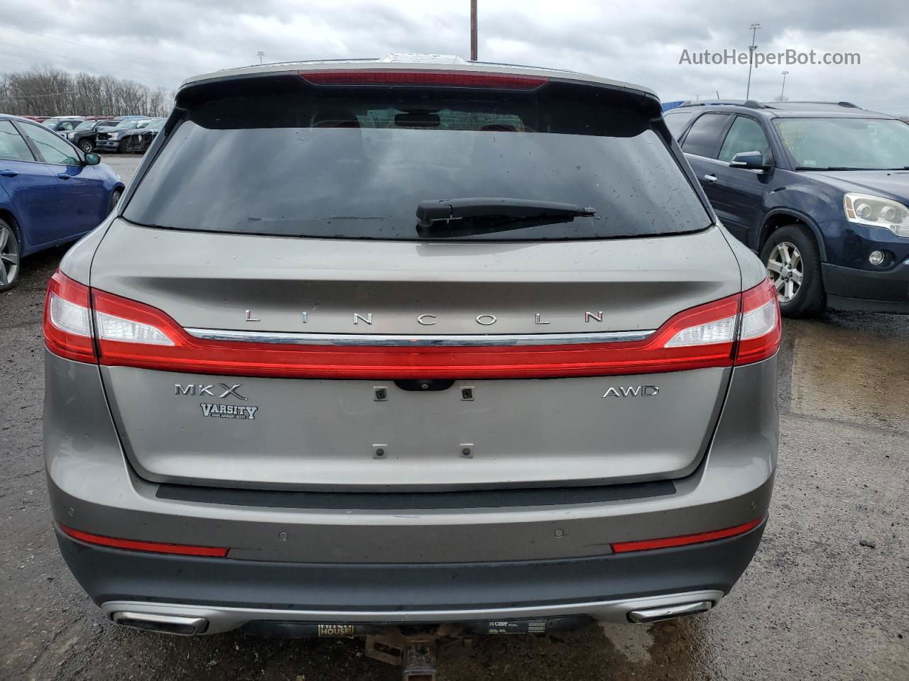 2016 Lincoln Mkx Reserve Silver vin: 2LMPJ8LR5GBL37857