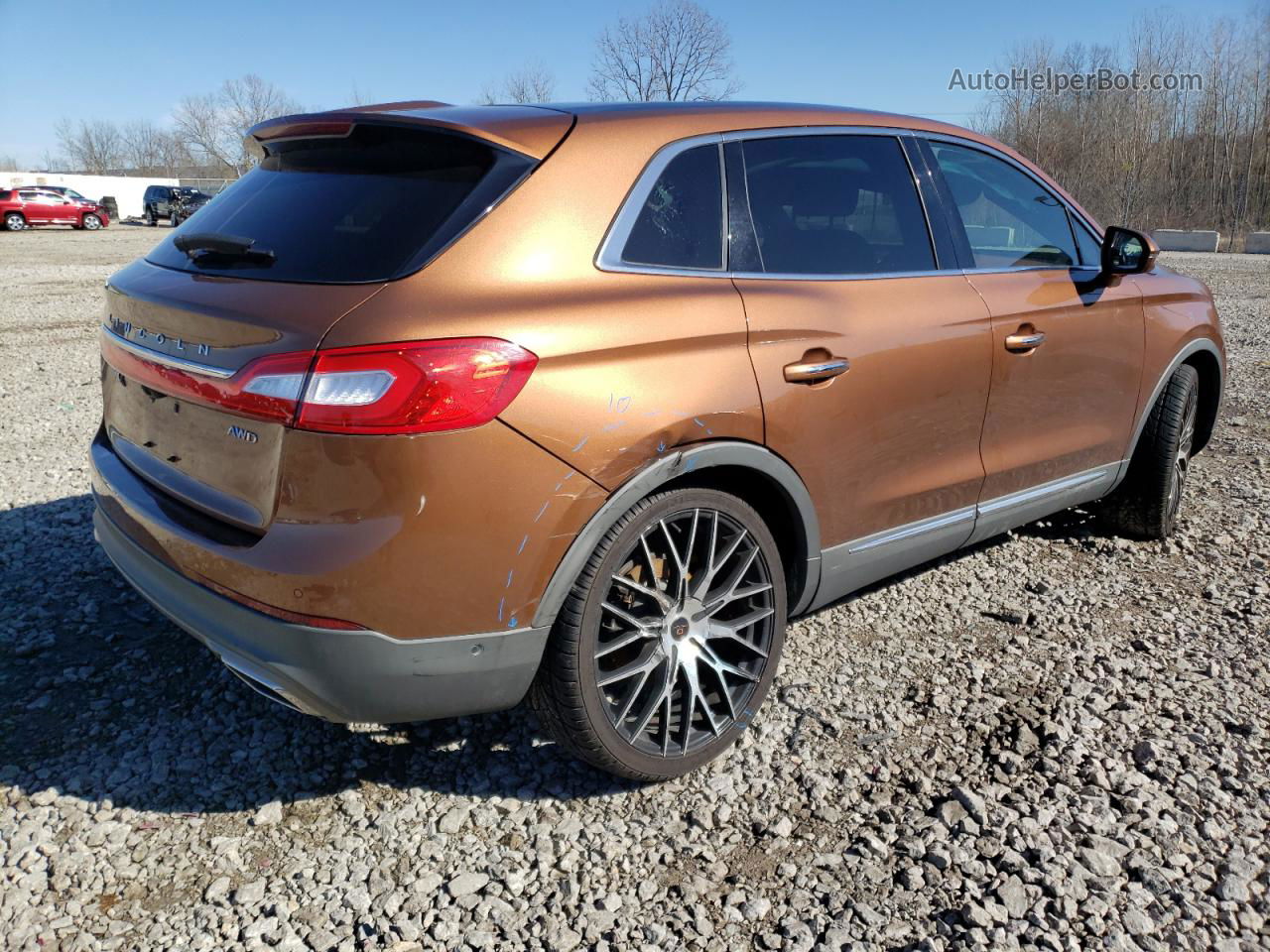 2016 Lincoln Mkx Black Label Orange vin: 2LMPJ9JR2GBL53135