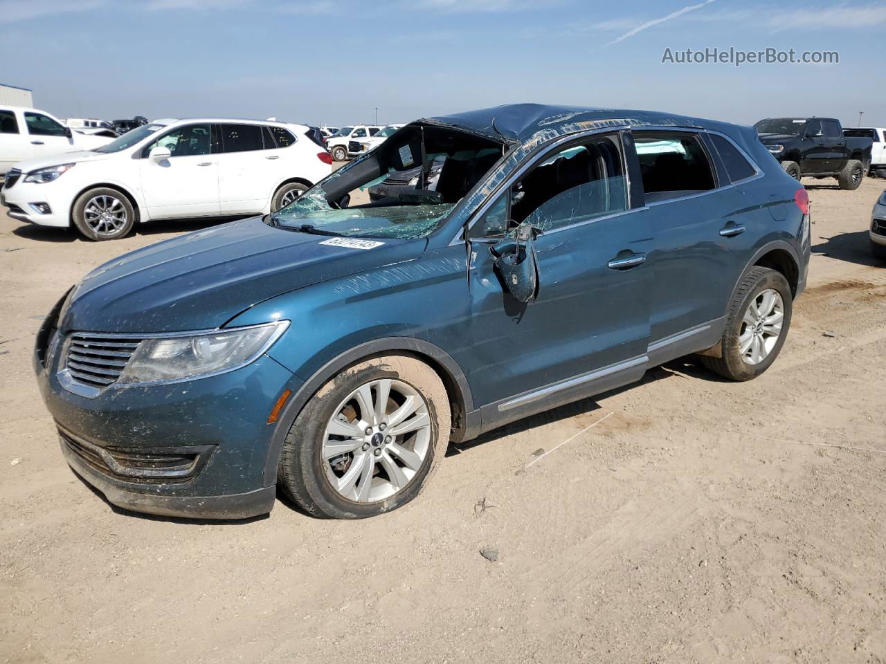 2016 Lincoln Mkx Premiere Синий vin: 2LMTJ6JP8GBL29336