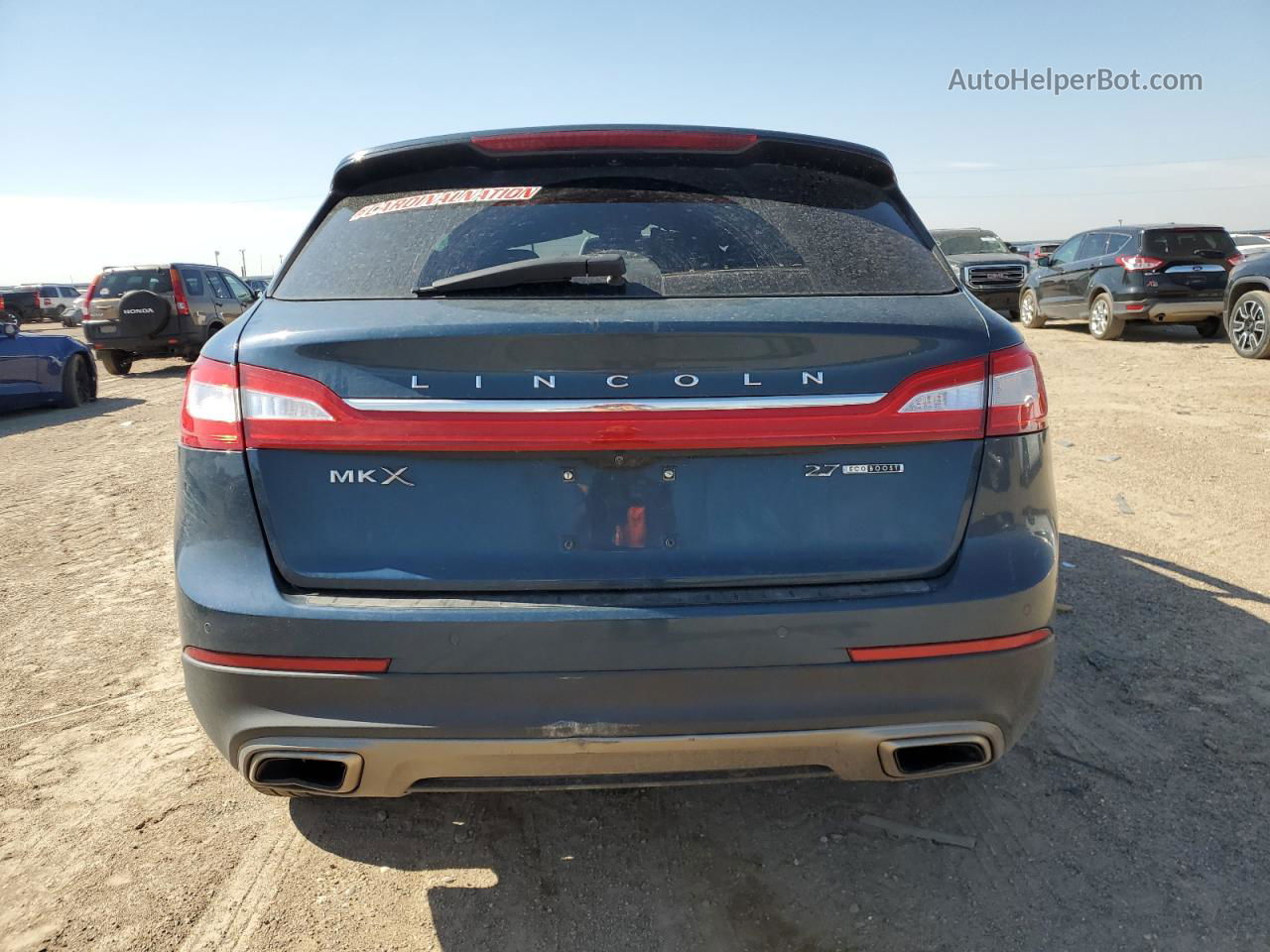 2016 Lincoln Mkx Premiere Синий vin: 2LMTJ6JP8GBL29336