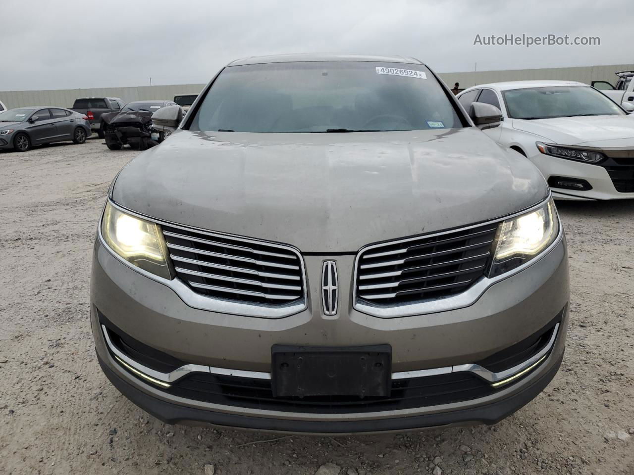 2016 Lincoln Mkx Select Серый vin: 2LMTJ6KP3GBL66406