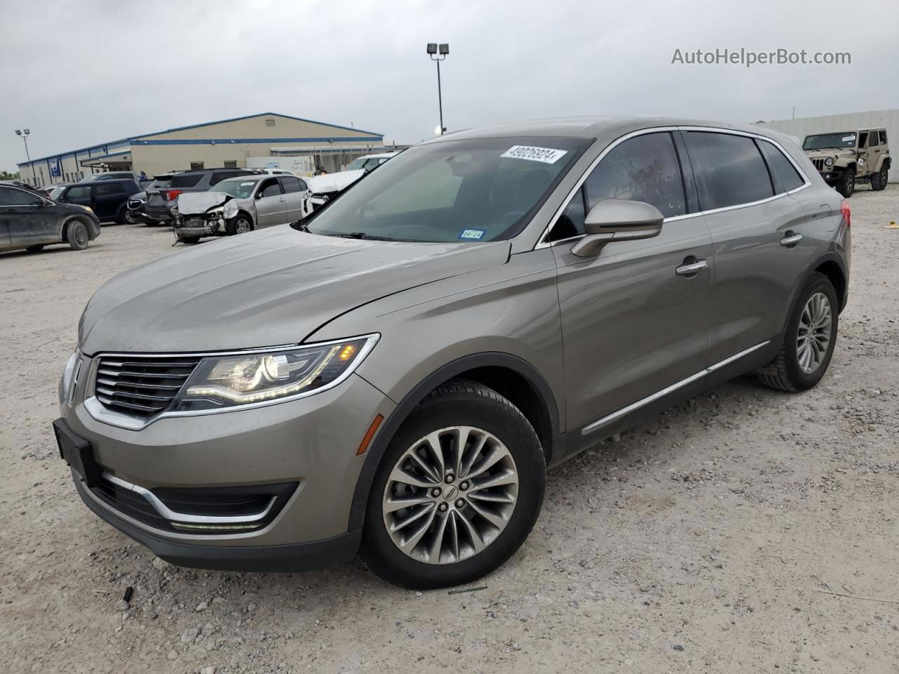 2016 Lincoln Mkx Select Gray vin: 2LMTJ6KP3GBL66406