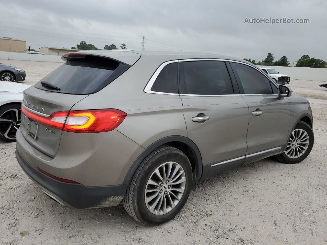 2016 Lincoln Mkx Select Серый vin: 2LMTJ6KP3GBL66406