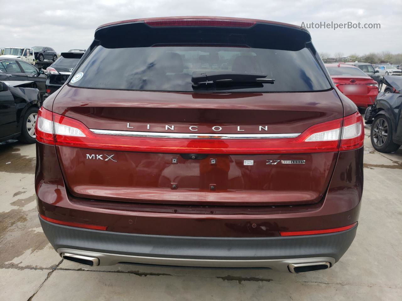 2016 Lincoln Mkx Select Burgundy vin: 2LMTJ6KP7GBL88473