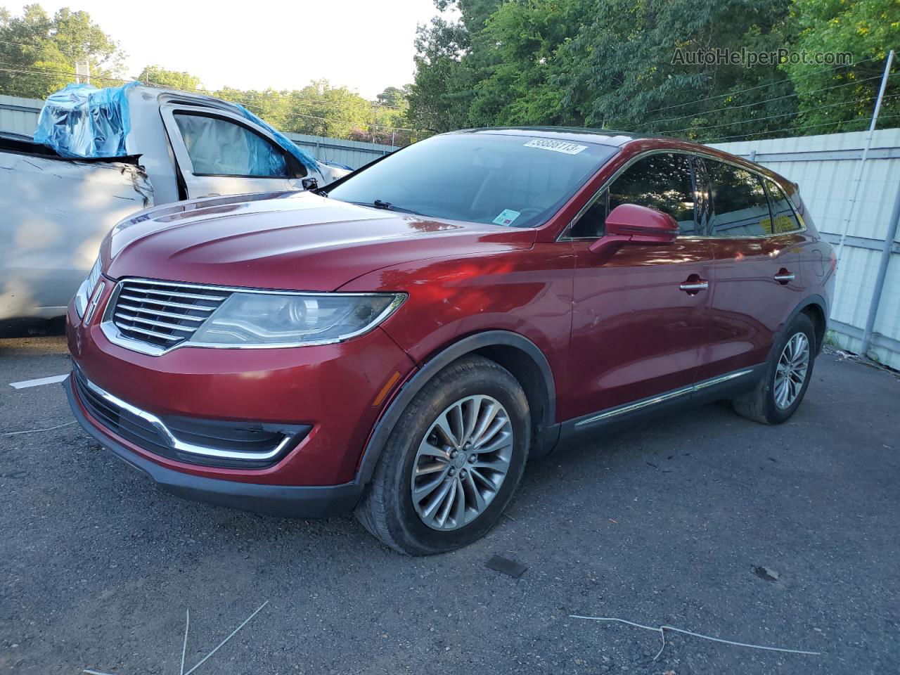 2016 Lincoln Mkx Select Maroon vin: 2LMTJ6KP9GBL29280