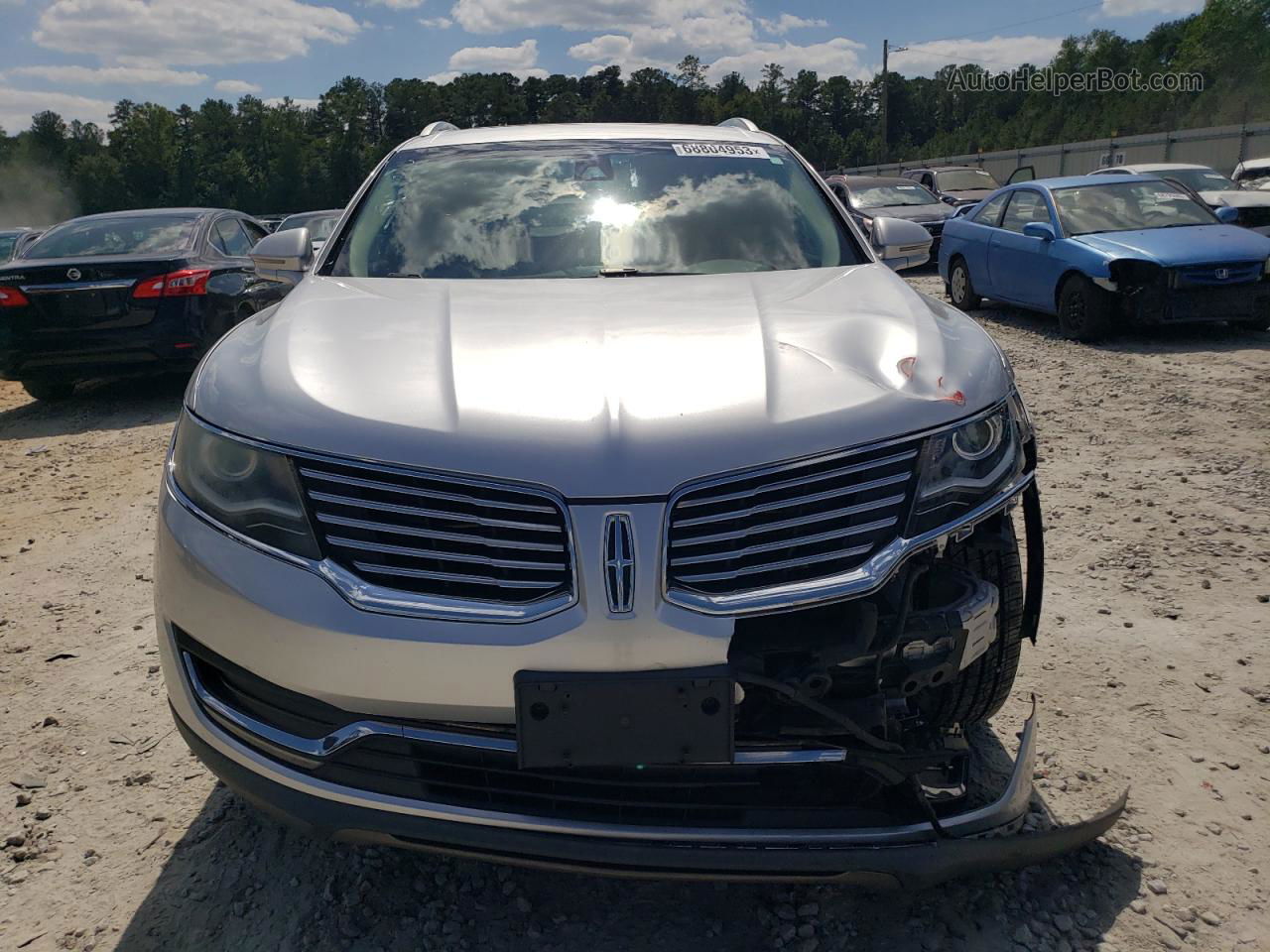 2016 Lincoln Mkx Select Серебряный vin: 2LMTJ6KR0GBL47524